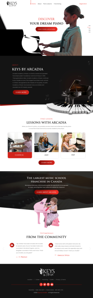 Web-Design von rightway für Arcadia Music Group | Design: #24318716