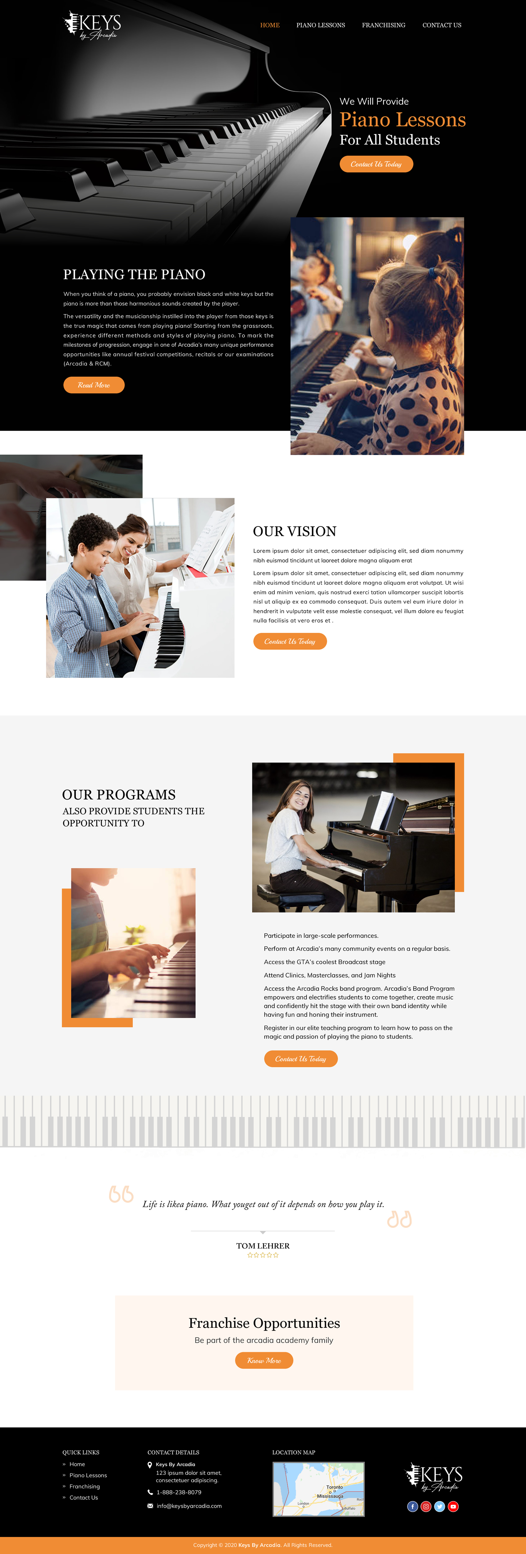 Web Design by Creative Design for Arcadia Music Group | Design #24367779