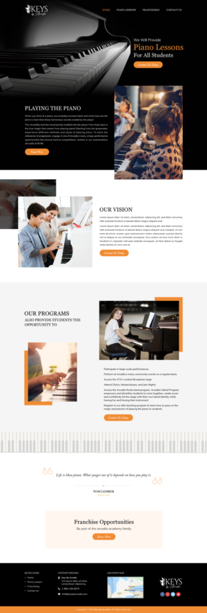 Web Design par Creative Design pour Arcadia Music Group | Design : #24367779