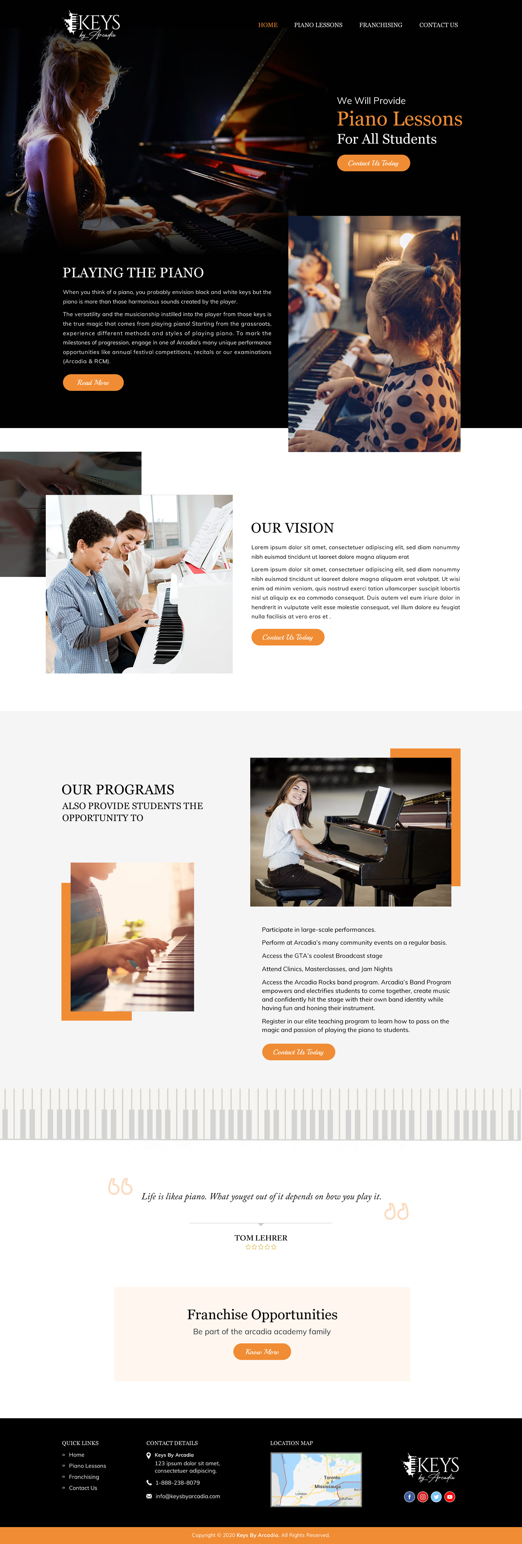 Web Design by Creative Design for Arcadia Music Group | Design #24367780