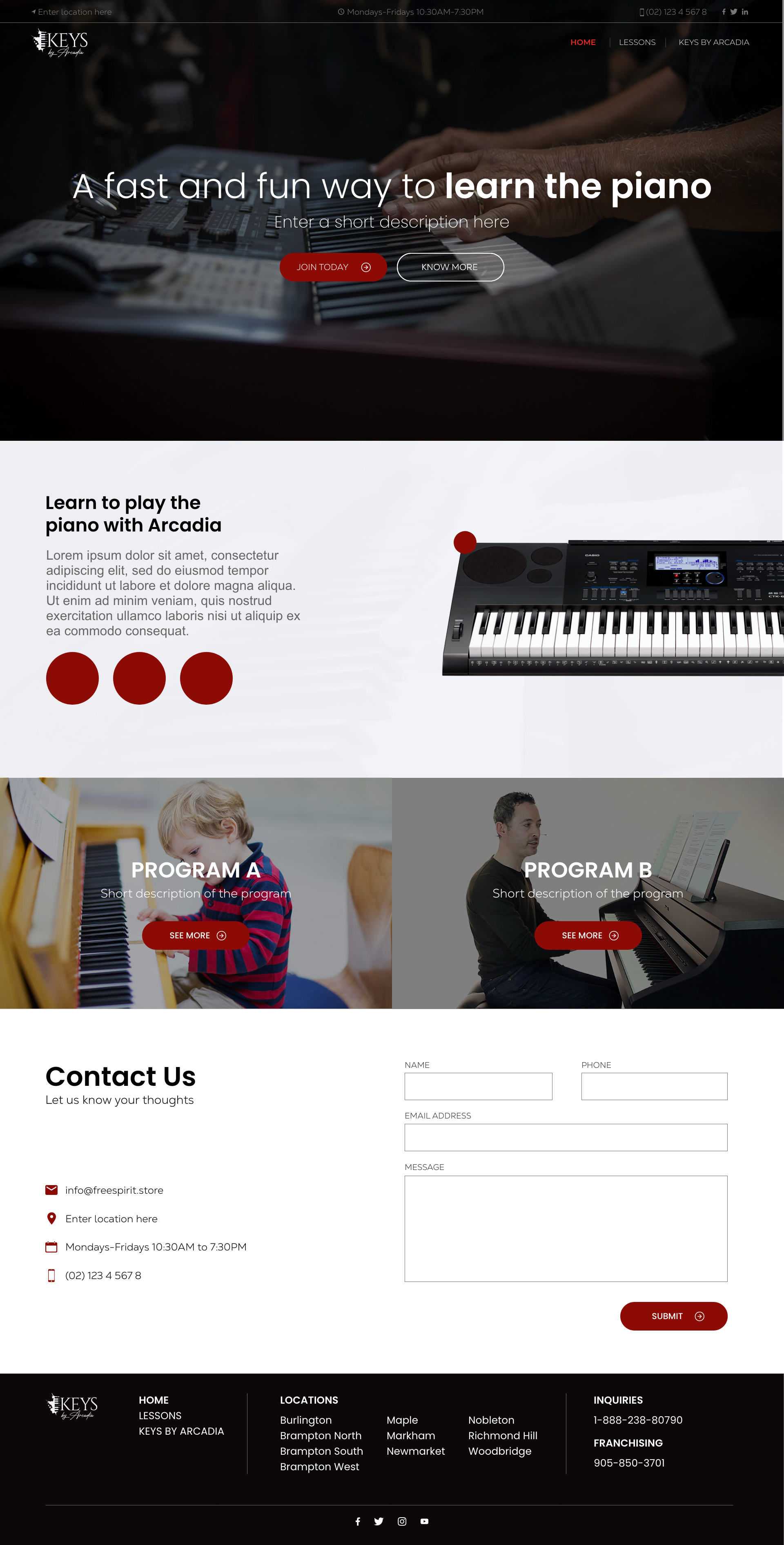 Diseño Web por BMSA para Arcadia Music Group | Diseño #24319322