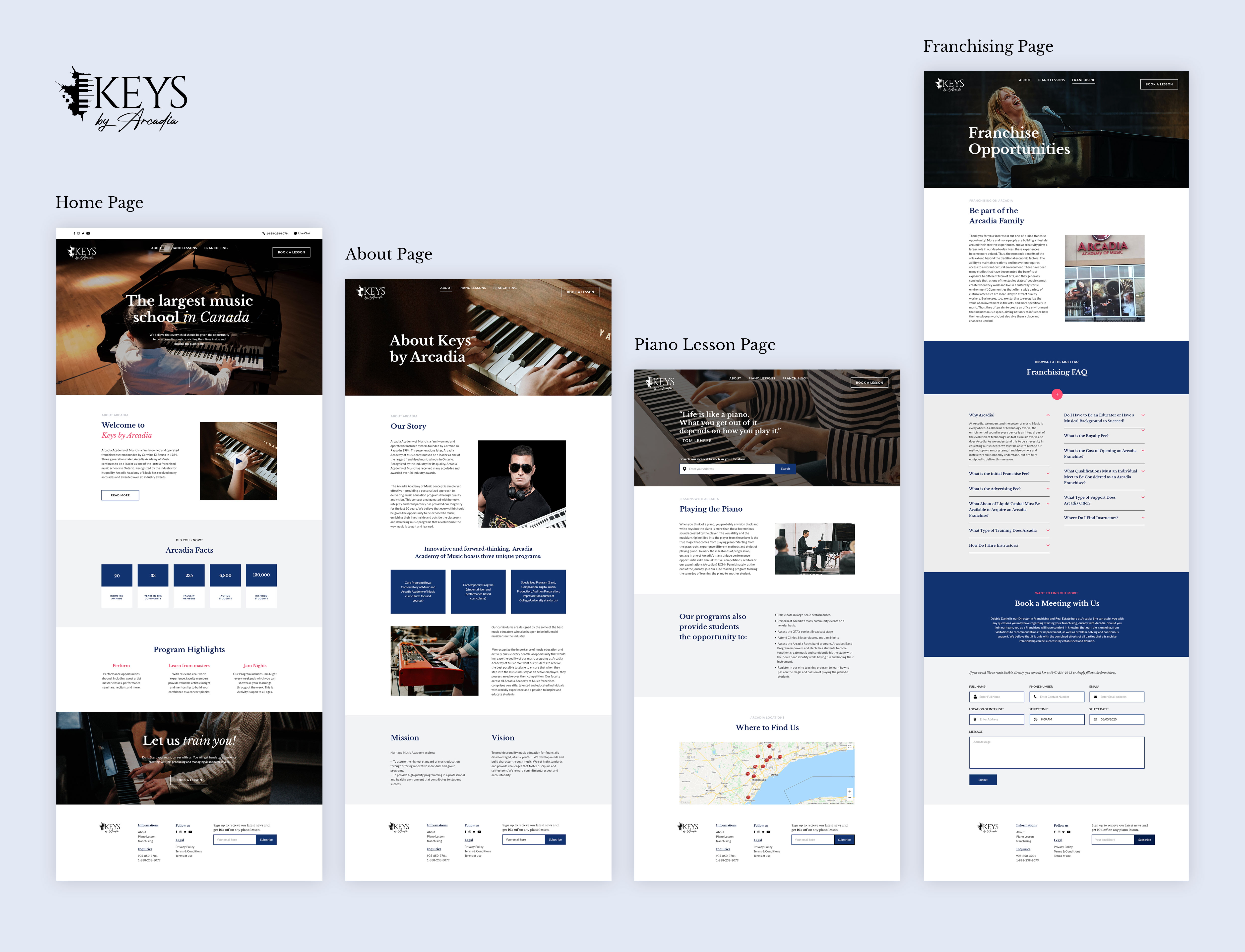 Web Design par Penxeline pour Arcadia Music Group | Design #24379702