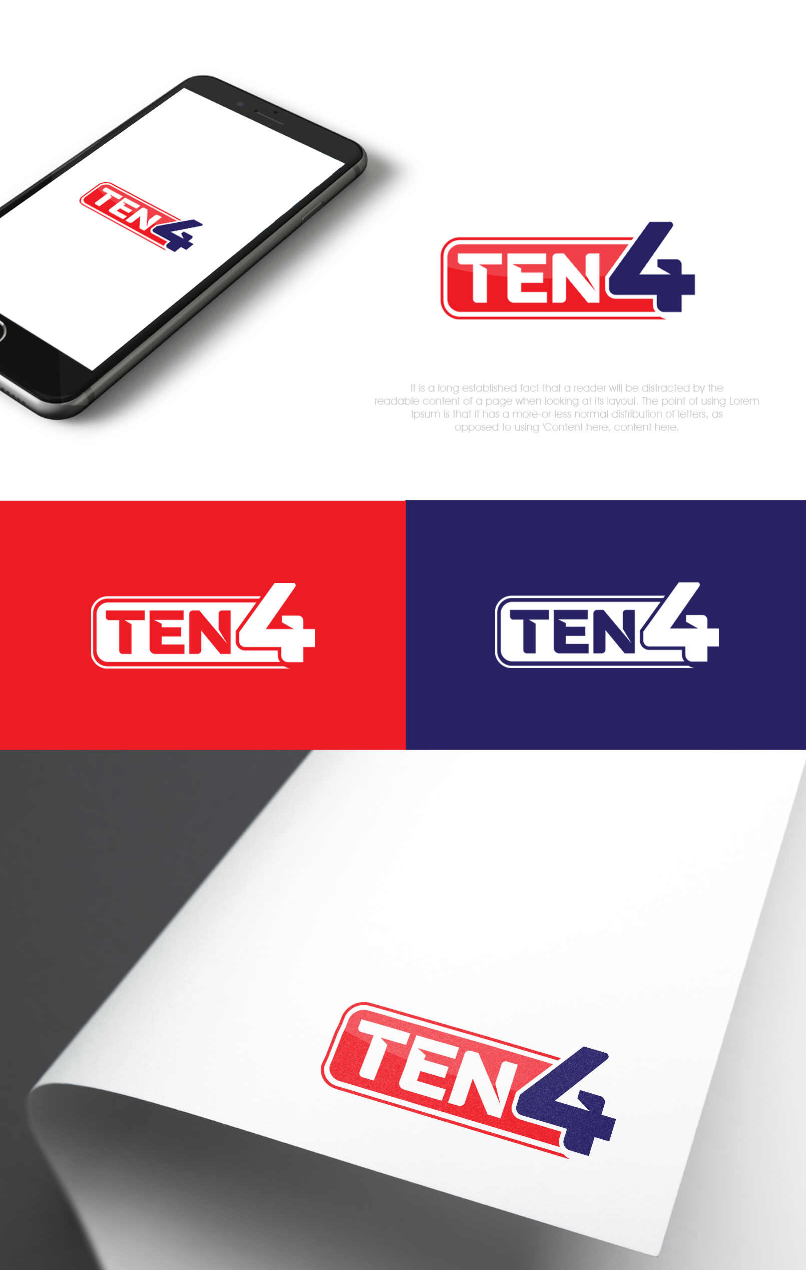 Logo Design by SL Designer for TEN4 | Design #24343880