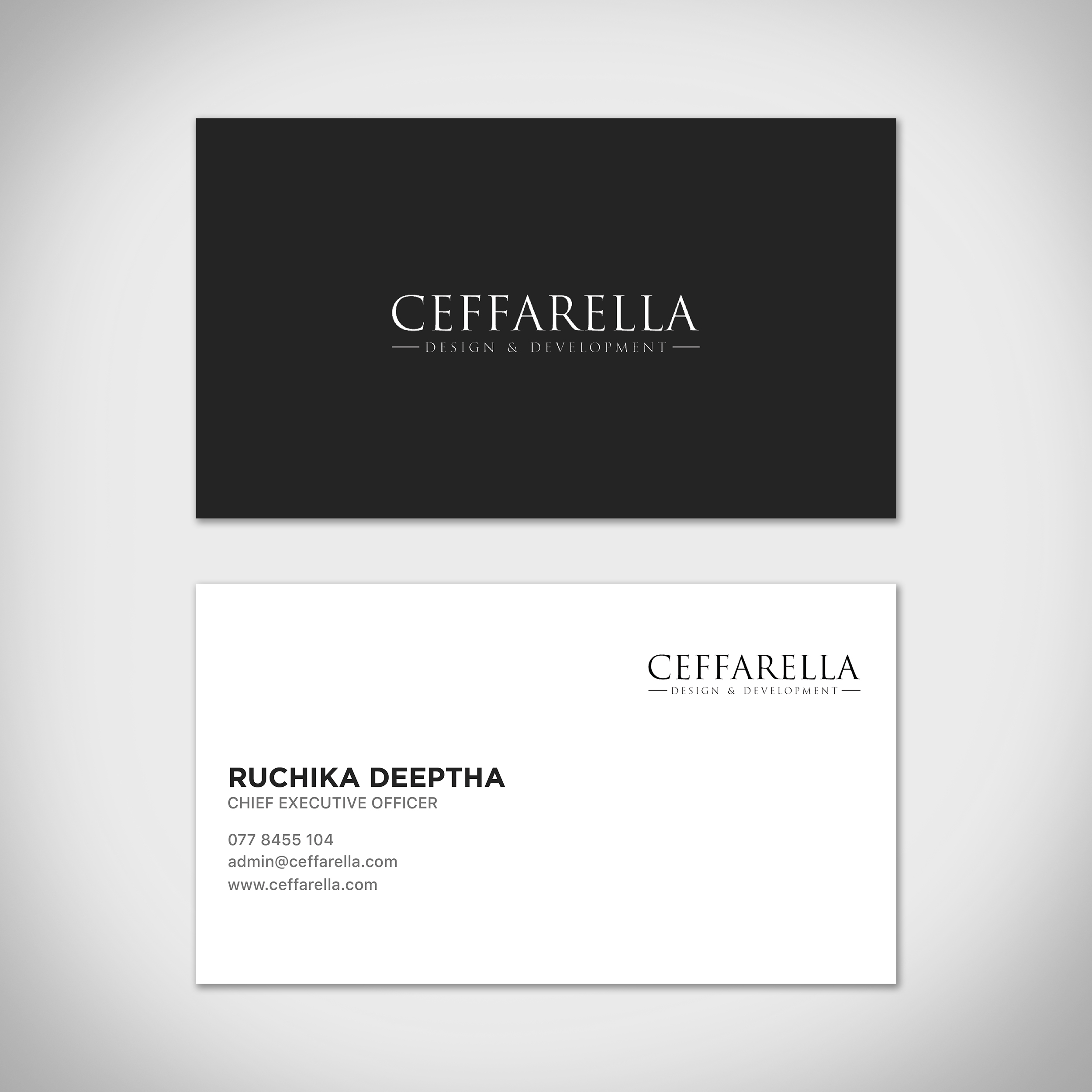 Business Card Design by ruchikaDeeptha for this project | Design #24336389