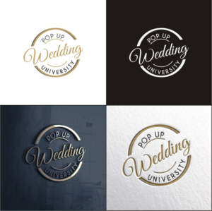 Pop Up Wedding University | Logo Design by Hardwork