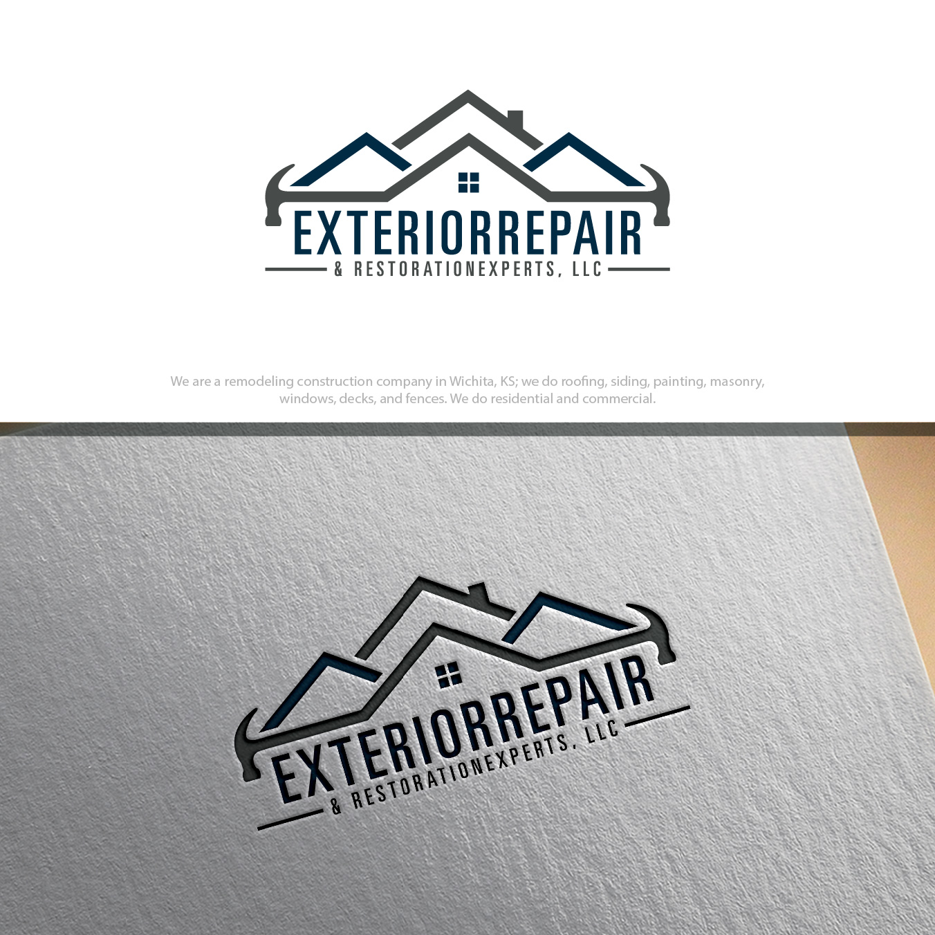 Diseño de Logo por 4tech services para Exterior Repair & Restoration Experts | Diseño #24325046