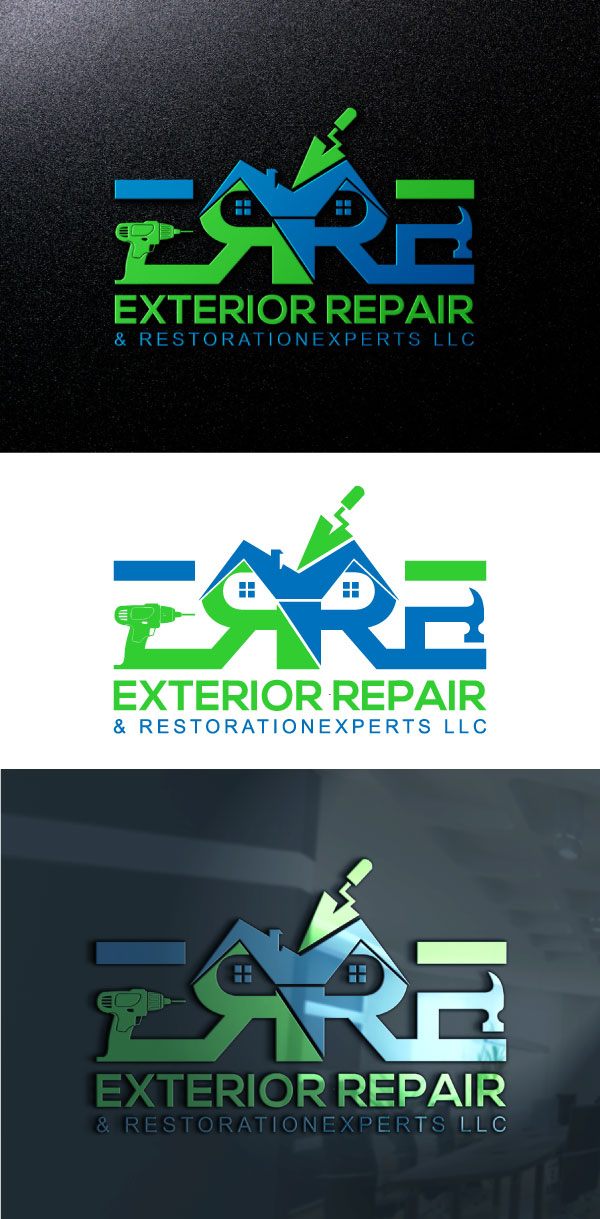 Logo Design by akterkhadijars for Exterior Repair & Restoration Experts | Design: #24332839