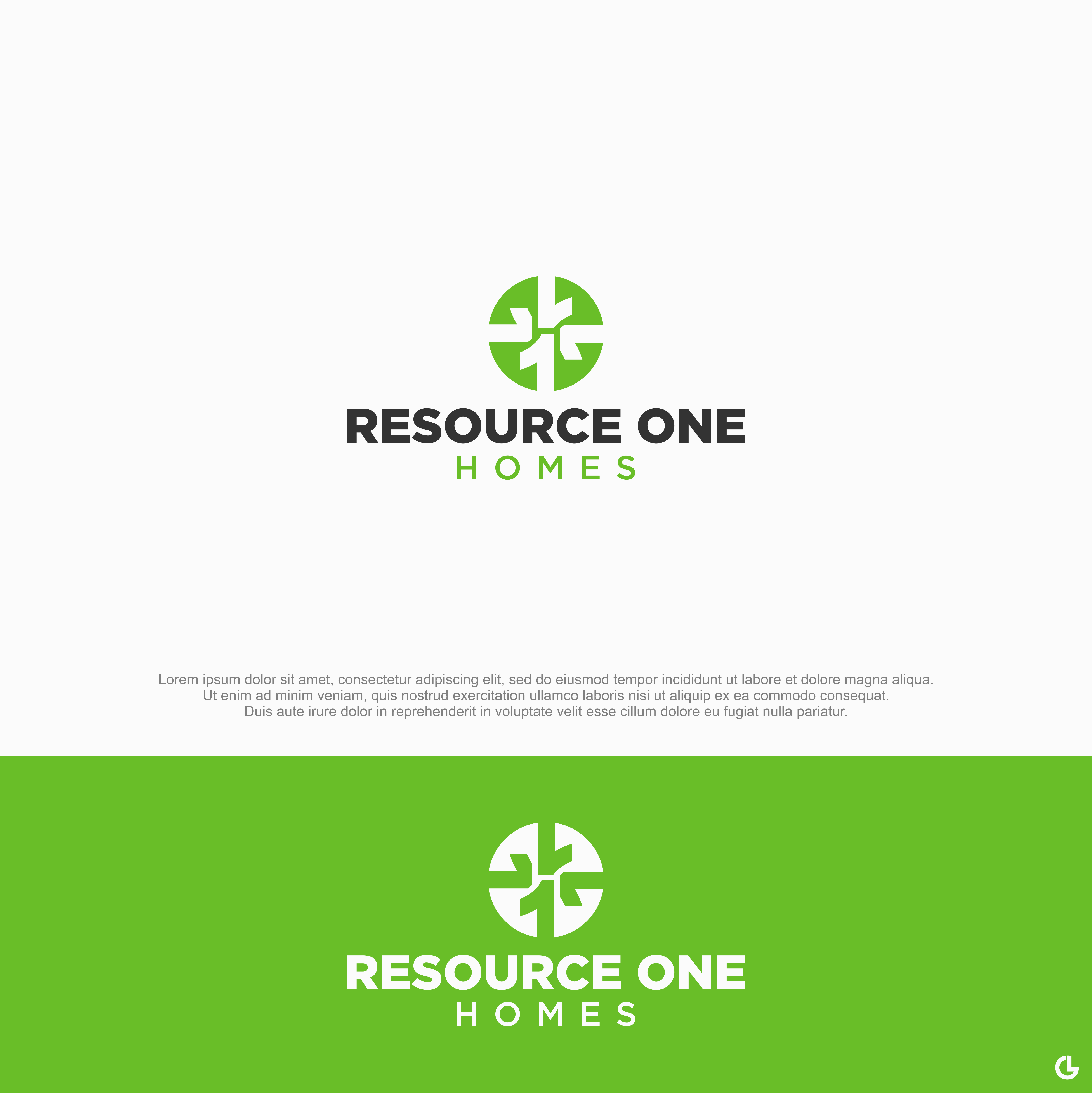 Logo Design by R!CKY for Resource One Homes | Design #24385814