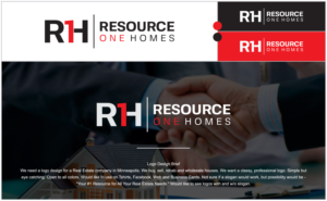 Diseño de Logo por Tuba Art Studio. IZ (IMRAN ZW) para Resource One Homes | Diseño: #24334840