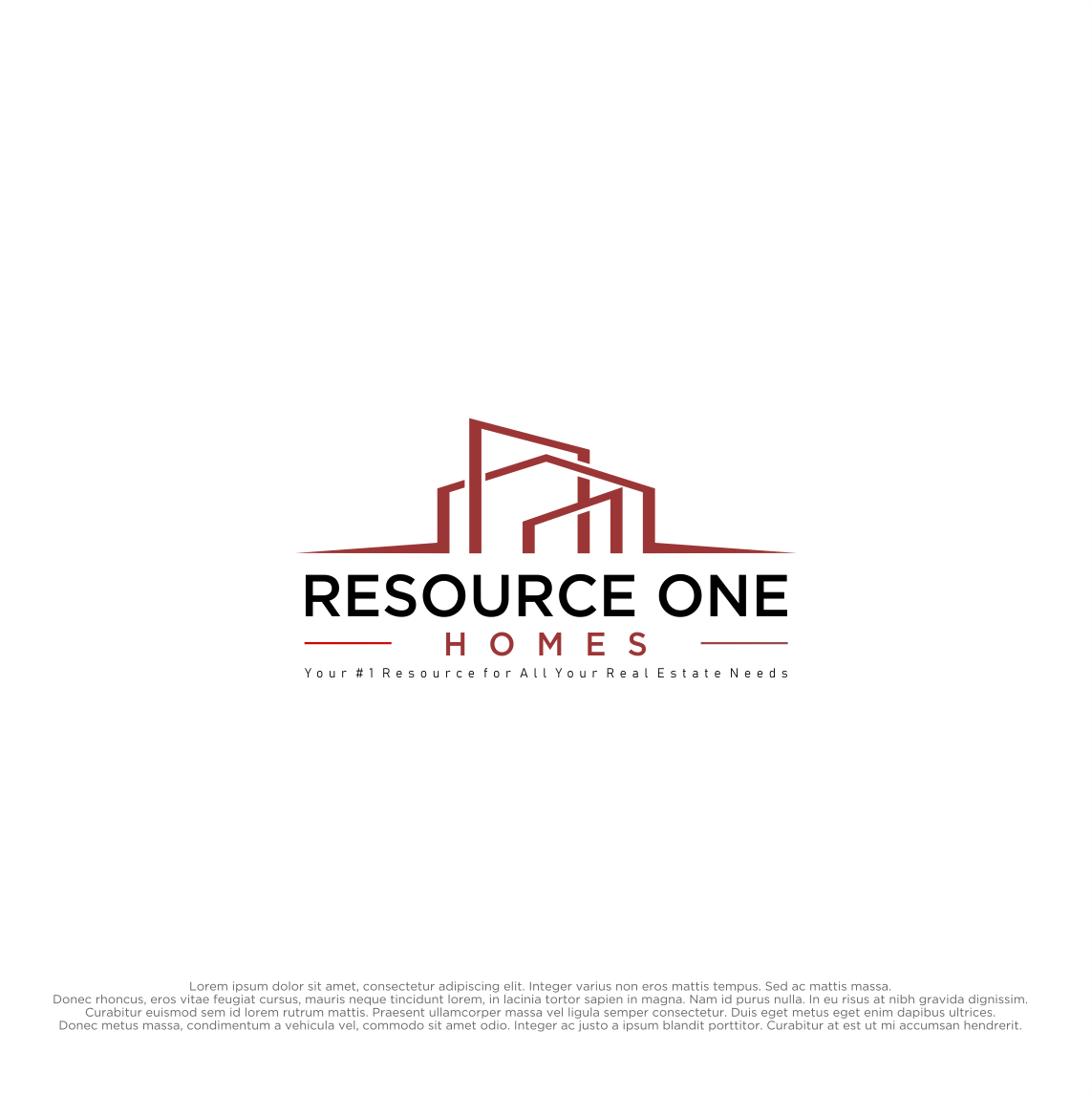 Logo Design by shiroRo for Resource One Homes | Design #24328771