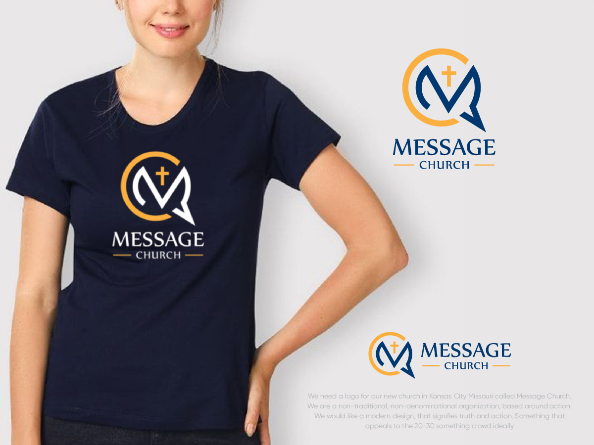 Logo Design by dharlan for Message Church  | Design #24325361