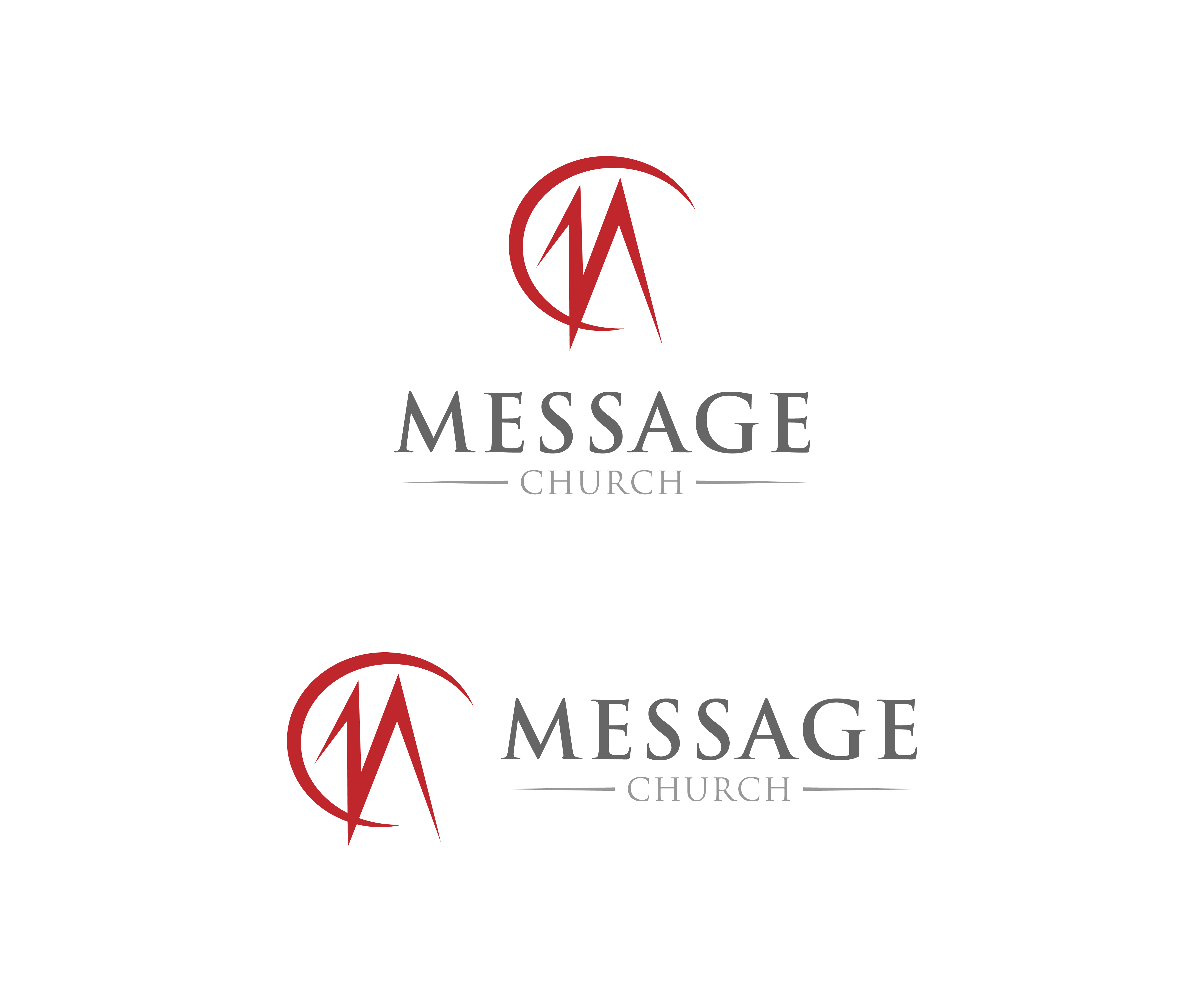 Logo Design by N M Designs for Message Church  | Design #24364526