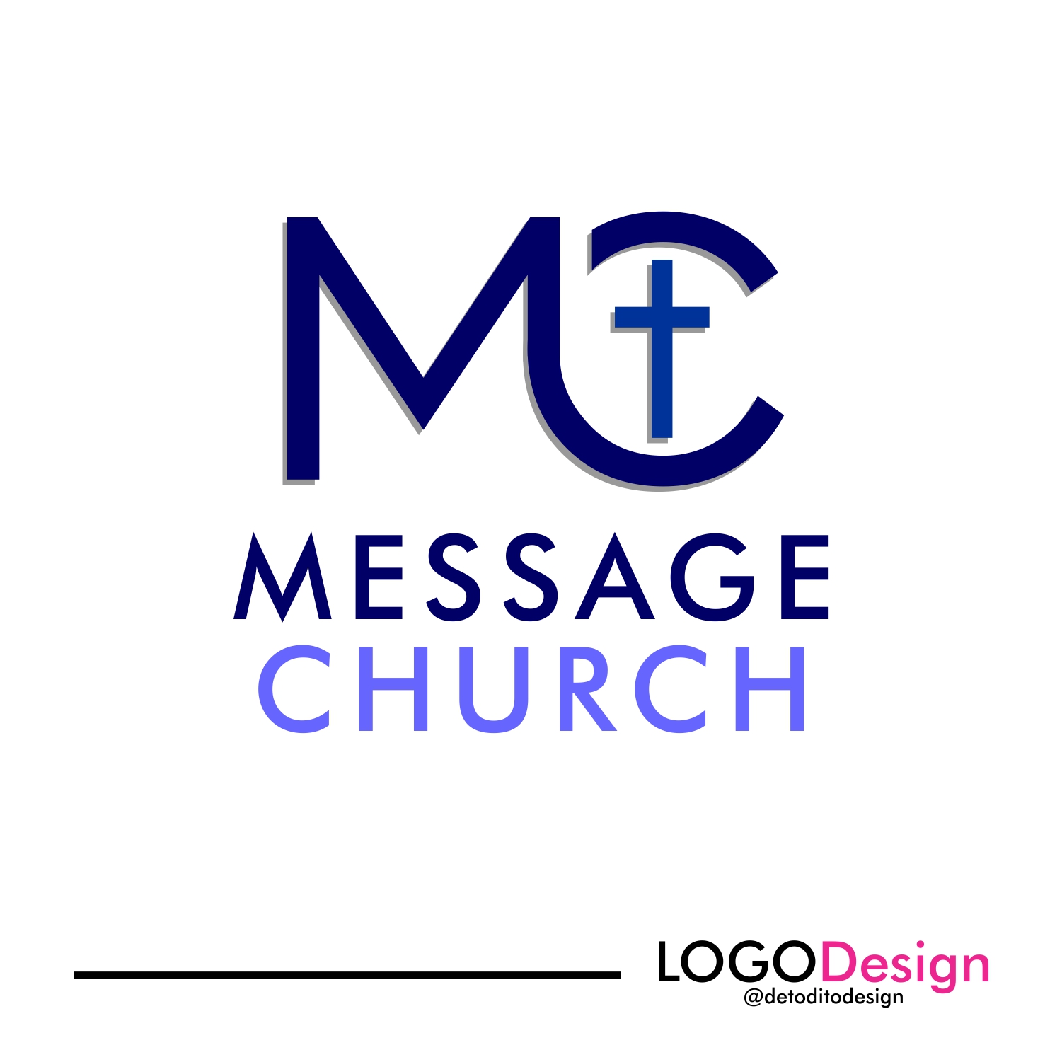 Diseño de Logo por Sergio Medina para Message Church  | Diseño #24325179