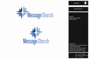 Logo Design by InkThink by Scaurus for Message Church  | Design #24385680