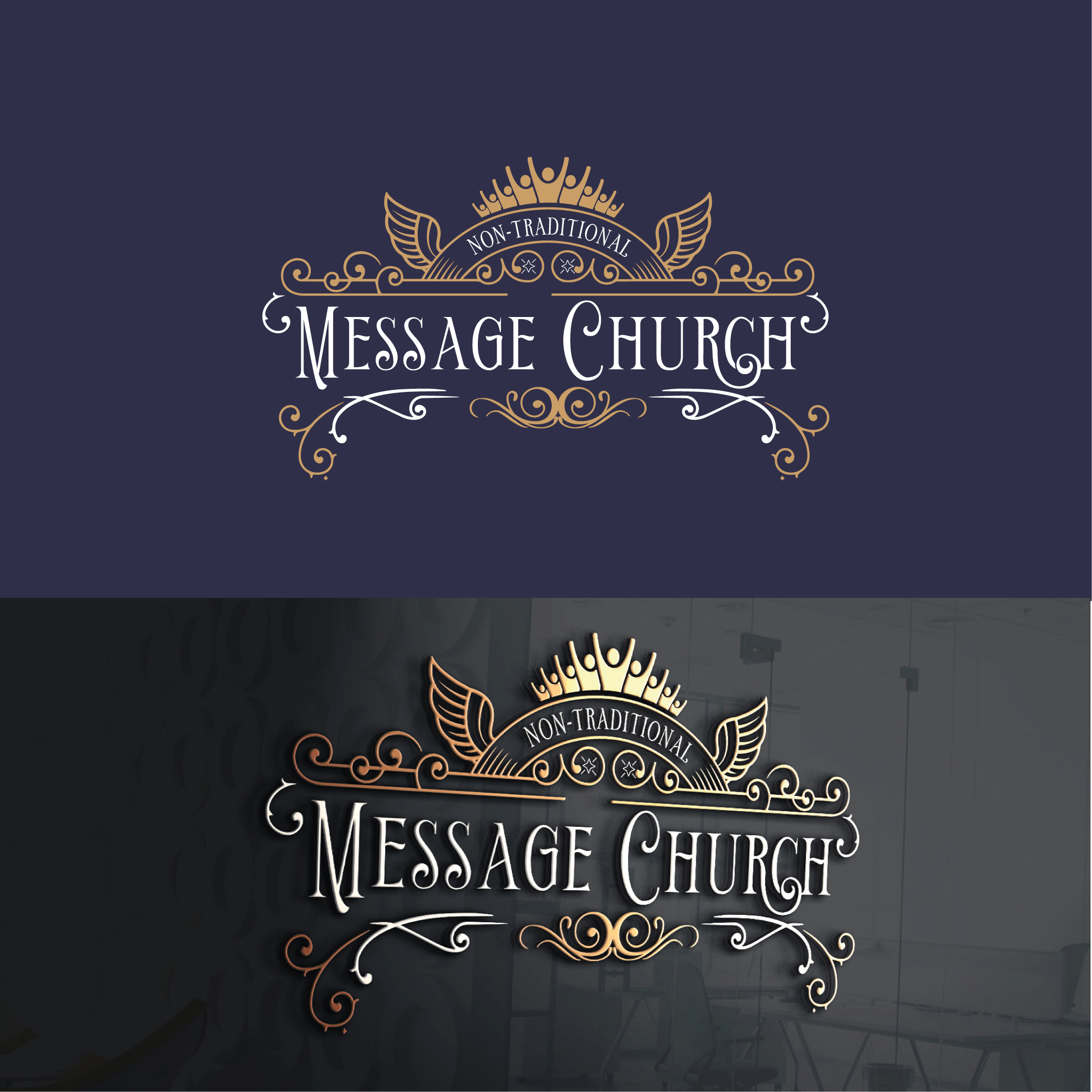 Logo Design by shabanajob for Message Church  | Design #24381765