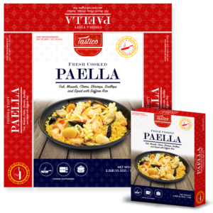 spanish seafood rice meal | Verpackungs-Design von Grebo