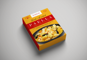 spanish seafood rice meal | Verpackungs-Design von Amduat Design