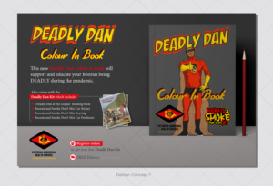 Deadly Dan Color In Book  | Diseño Publicitario por D Creative