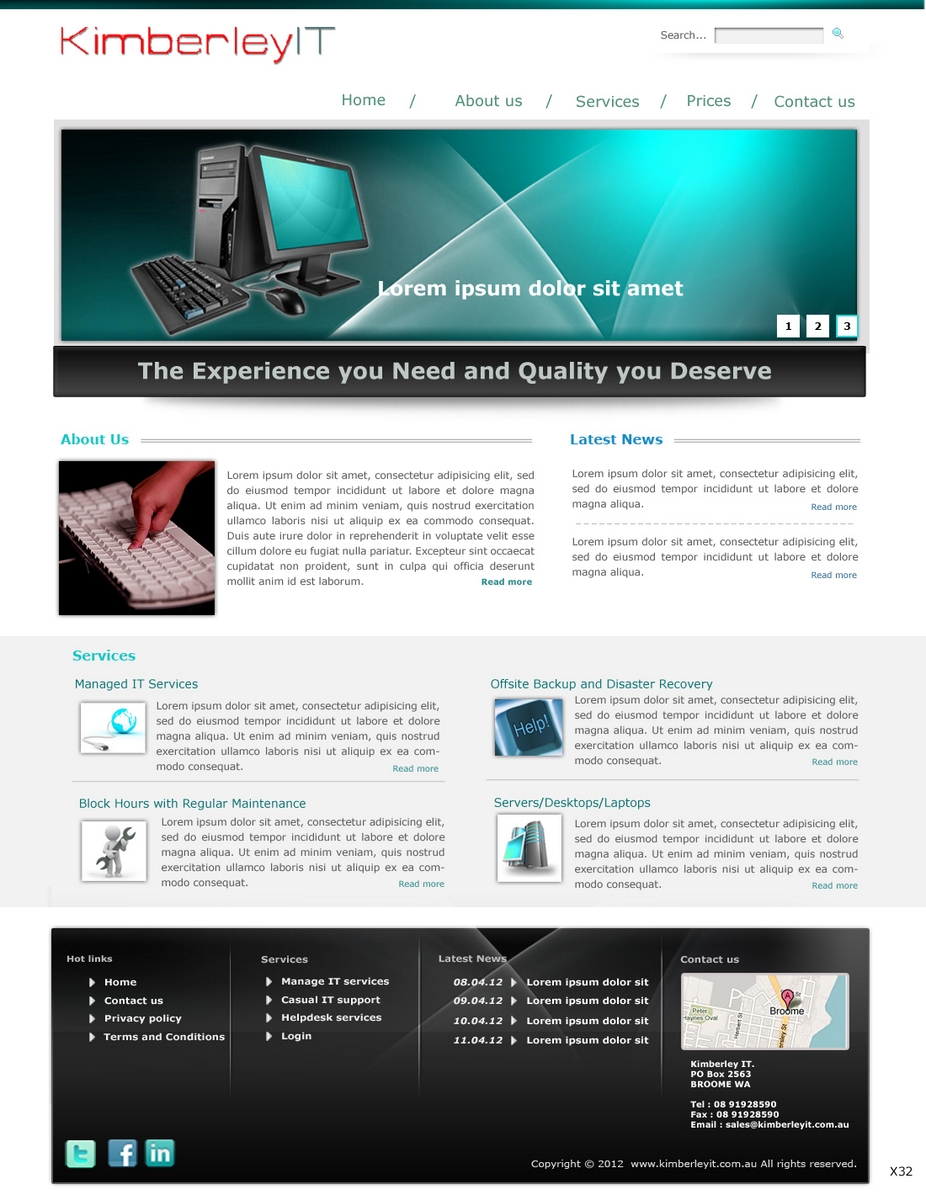 Web Design by pb for this project | Design #732959