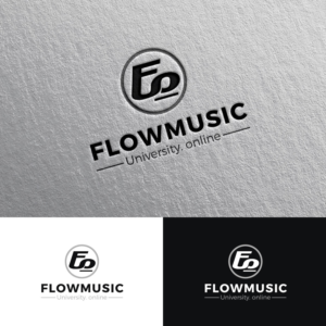 Flowmusic University.    online | Logo Design by Rii