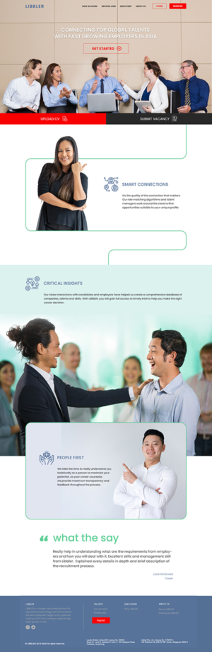 Website design for recruitment solutions  | Web-Design von Lauren