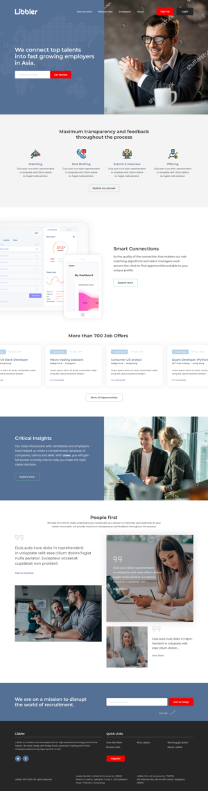 Website design for recruitment solutions  | Web-Design von Ved Web Services