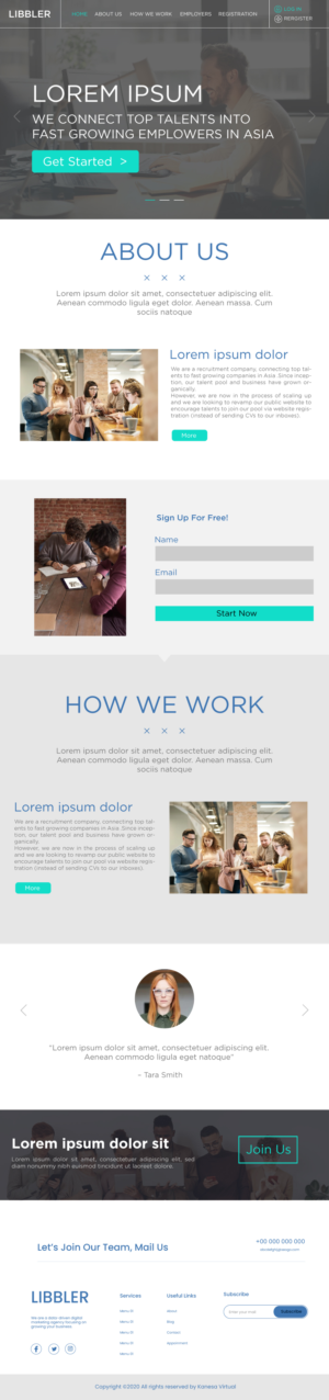 Web Design by naimurrashid for LIBBLER | Design: #24397078