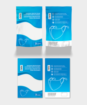Packaging for mask protector washable | Diseño de Empaque por Pinky 