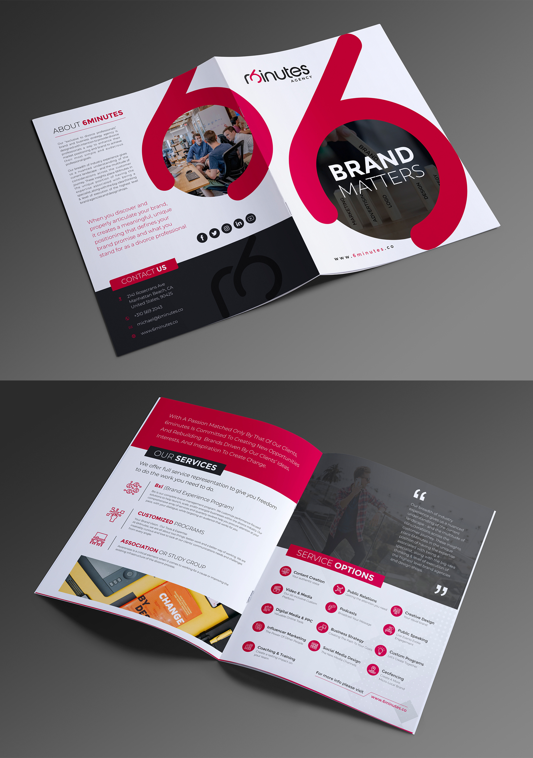 Brochure Design by OwnDesign for 6Minutes, Inc | Design #24391528