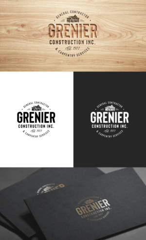 Grenier Construction Inc. General Contractor & carpentry services Established 1977 | Logo Design by GLDesigns