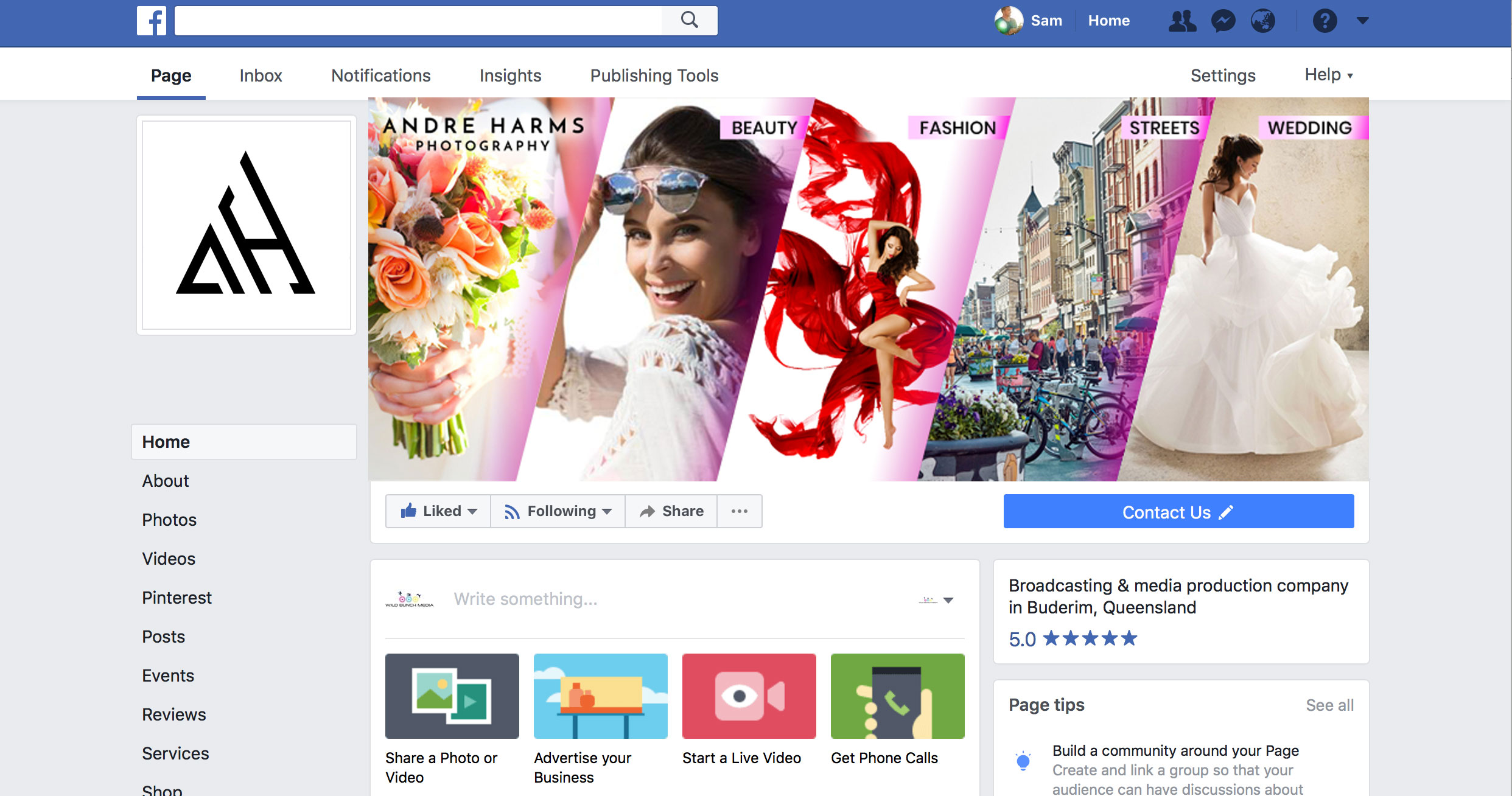 Facebook Design by Sandaruwan for Andre Harms Photography | Design #24410452