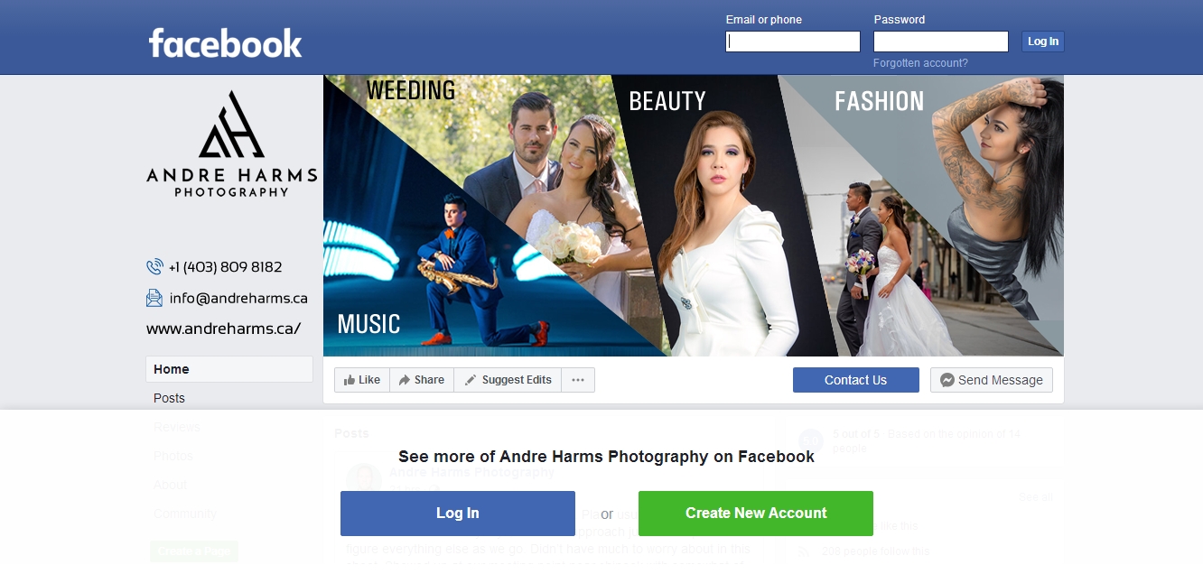 Facebook Design by harmi_199 for Andre Harms Photography | Design #24408144