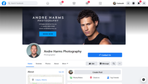 Facebook Design by yadunath for Andre Harms Photography | Design: #24365087