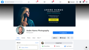 Facebook-Design von yadunath für Andre Harms Photography | Design: #24365088