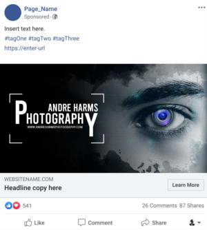 Facebook Design by SAI DESIGNS for Andre Harms Photography | Design: #24393390