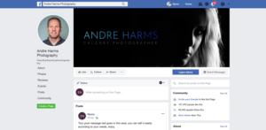 Facebook-Design von Aaron V für Andre Harms Photography | Design: #24353419