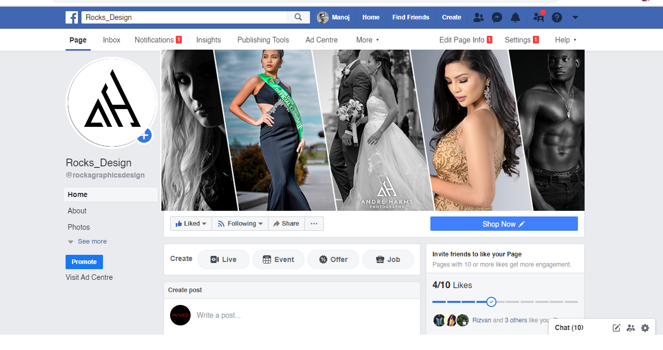 Facebook Design by Manaa Design for Andre Harms Photography | Design #24401072