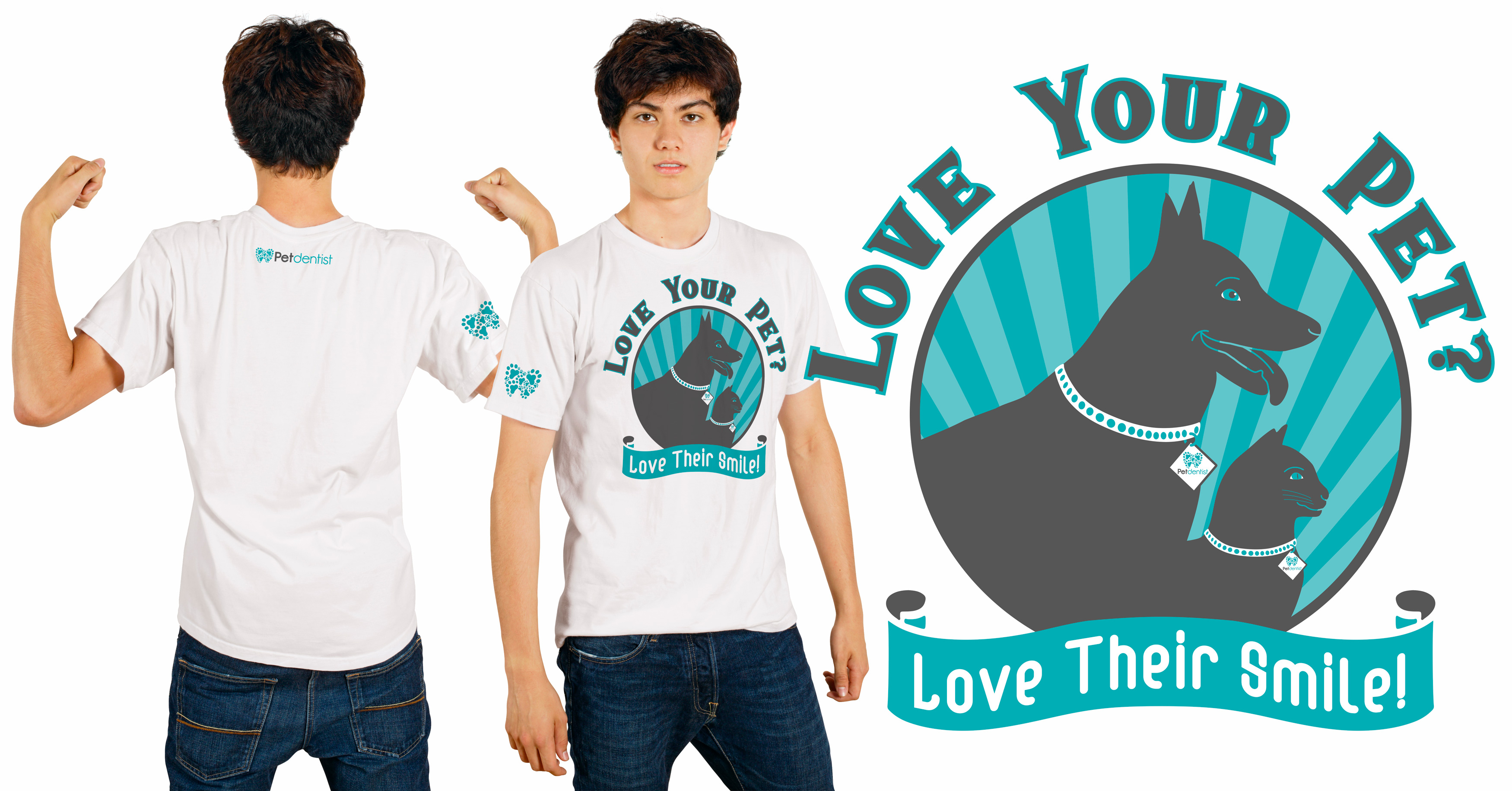 T-shirt Design by Al Pech for Petdentist | Design #24435626