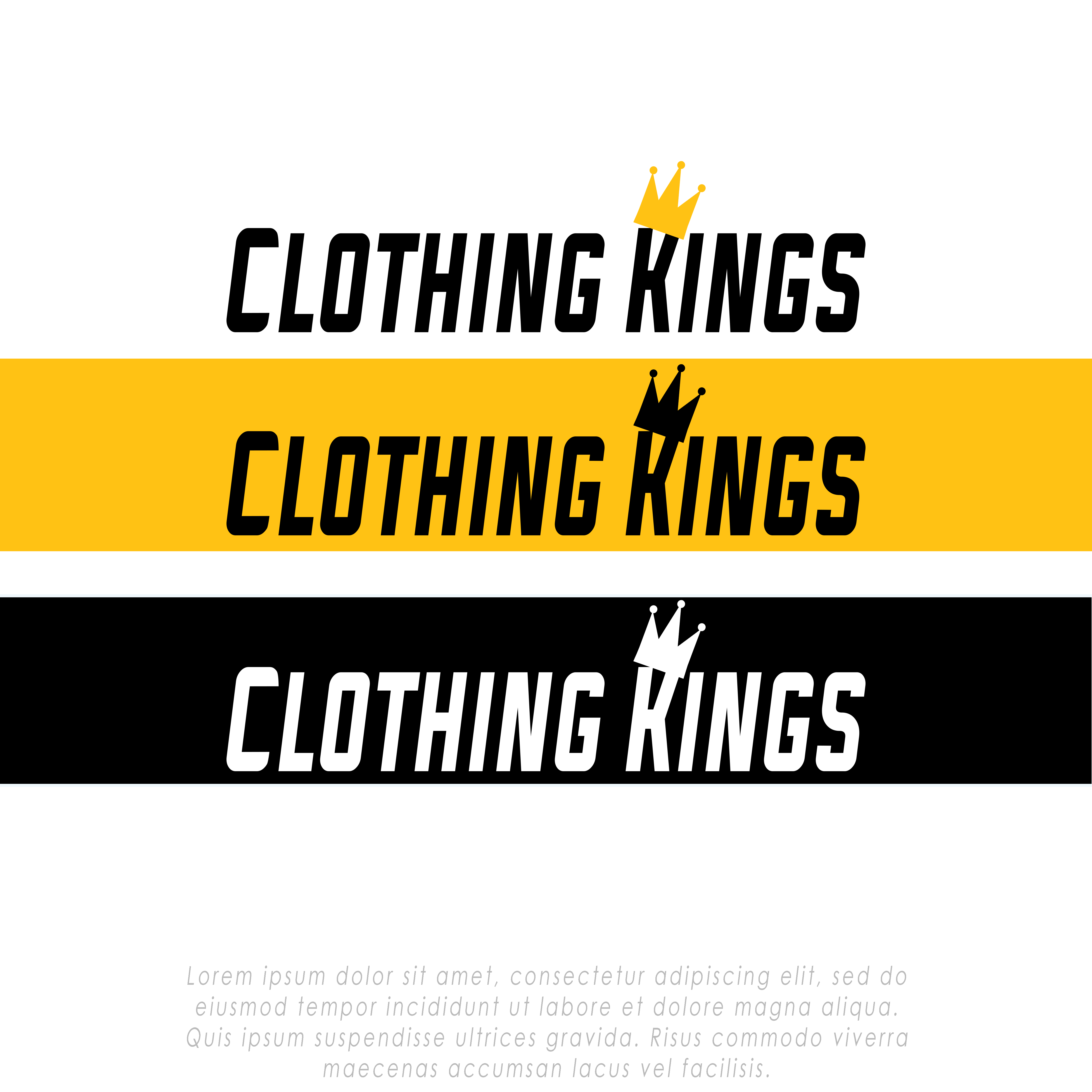 Logo Design by sastra wiguna for Clothing Kings  | Design #24354243