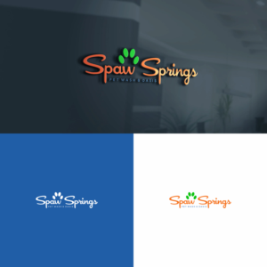 Spaw Springs Pet Wash & Oasis  | Logo Design by ZiangArt_Studio
