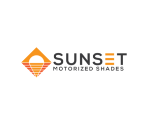 Sunset Motorized Shades | Logo Design by renderman