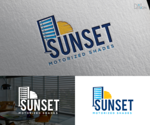Sunset Motorized Shades | Logo-Design von Dot Design 3