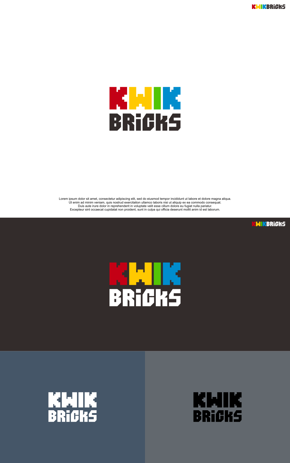 Logo Design by siti MWDesign for KwikBricks | Design: #24368551