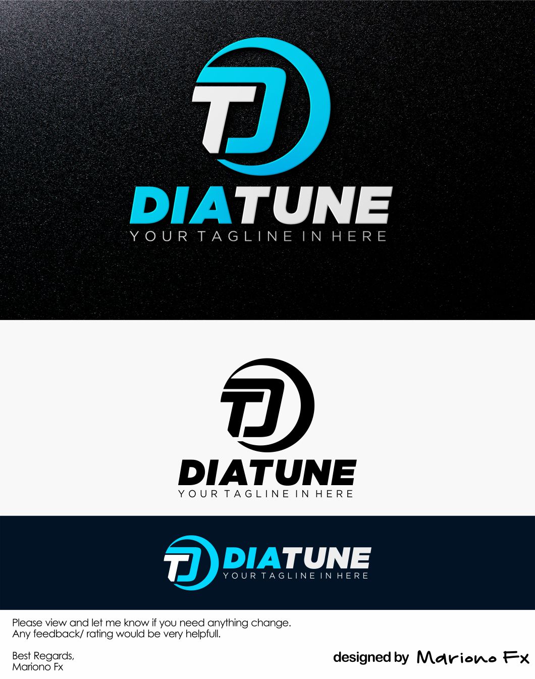 Diseño de Logo por Mariono Fx para diatune | Diseño #24461306