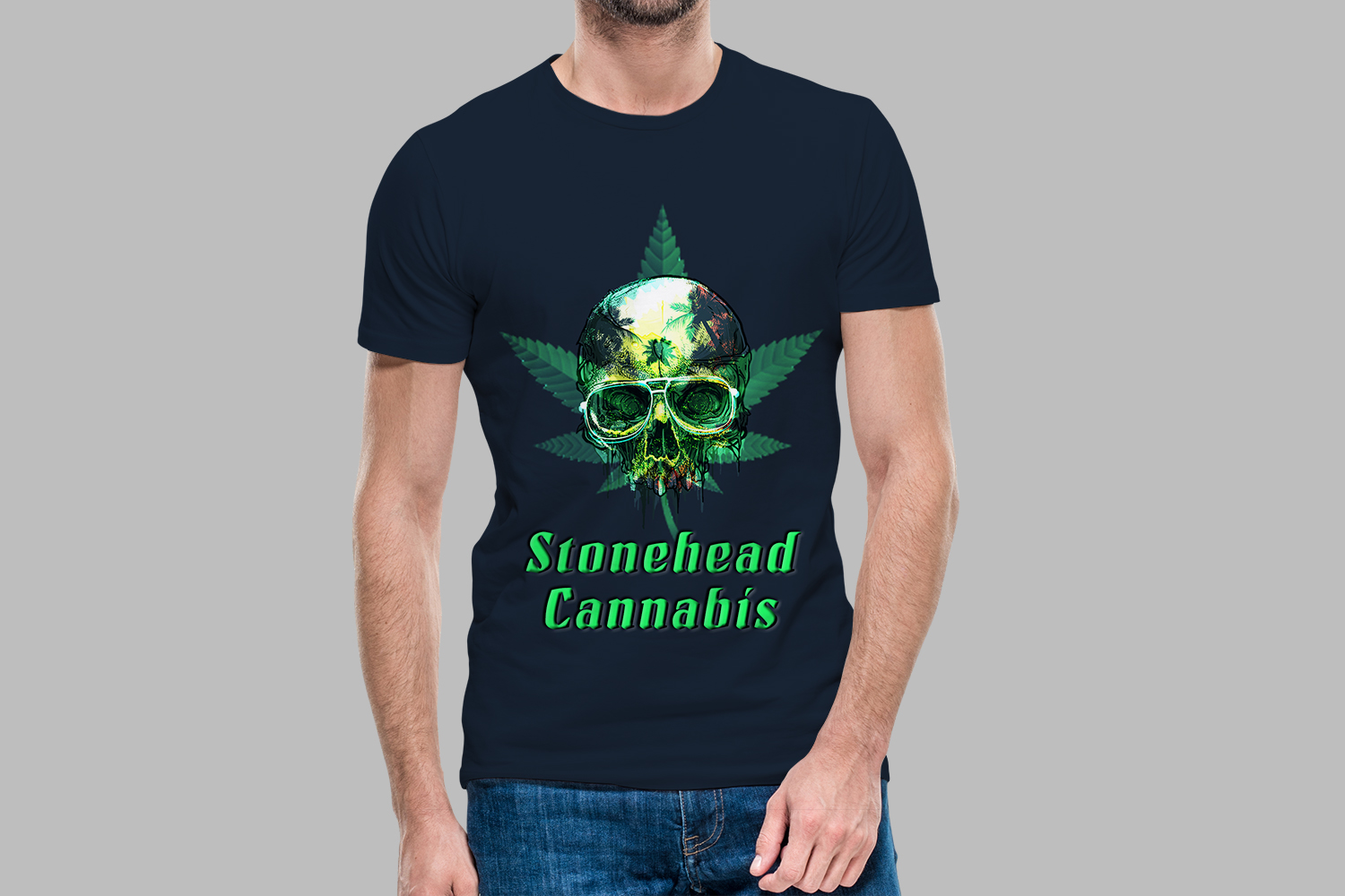T-shirt Design by TGDesigns for Stone Head Cannabis | Design #24421697