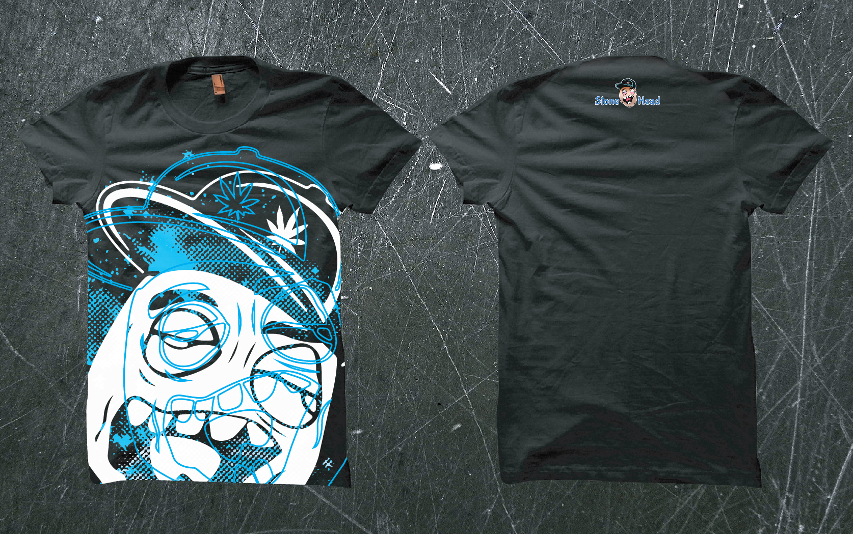 T-shirt Design by Taho Design for Stone Head Cannabis | Design #24863958
