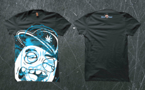 Stonehead Cannabis t shirt design  | T-shirt Design by Taho Design