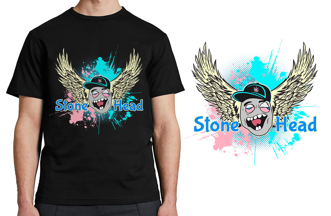 T-Shirt-Design von NILDesigns für Stone Head Cannabis | Design #24813178