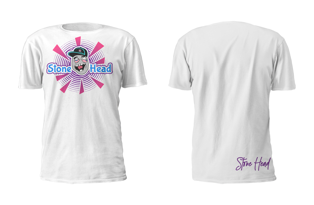 T-shirt Design by D'Mono for Stone Head Cannabis | Design #24811885