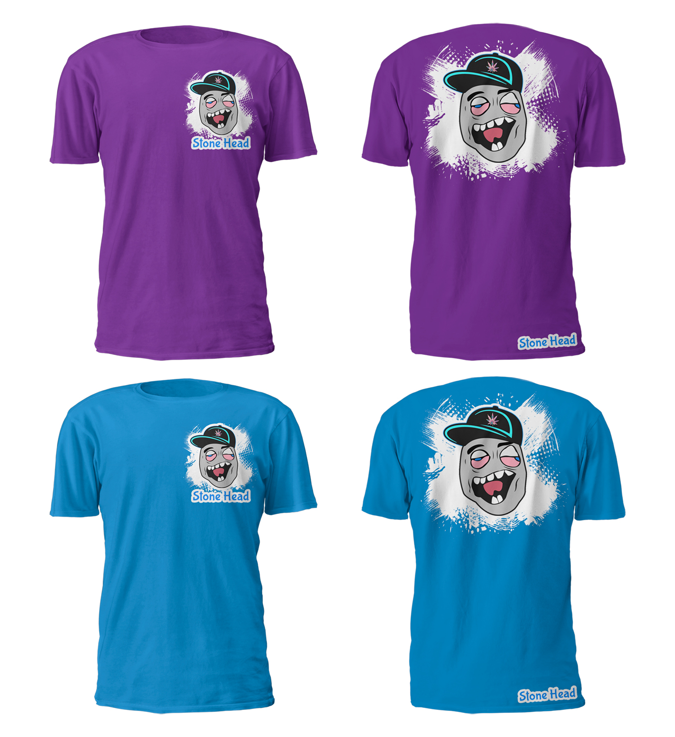 T-Shirt-Design von D'Mono für Stone Head Cannabis | Design #24843034
